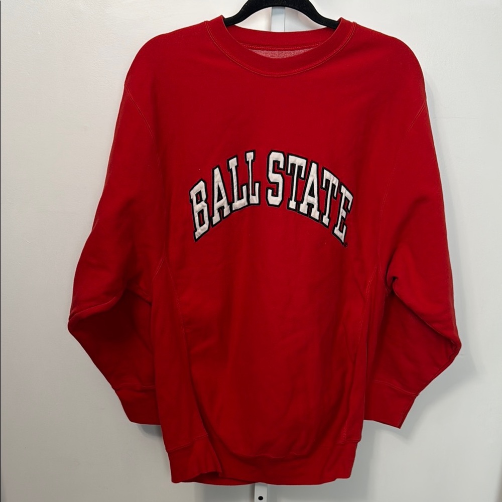 Vintage Ball State University Steve and Barry’s Red Crewneck Sweatshirt Size L